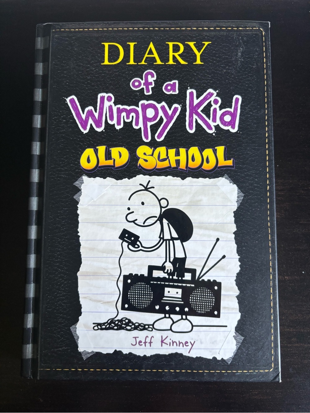 Diary of a Wimpy Kid: Old School Hardcover - Black/Purple/Yellow
